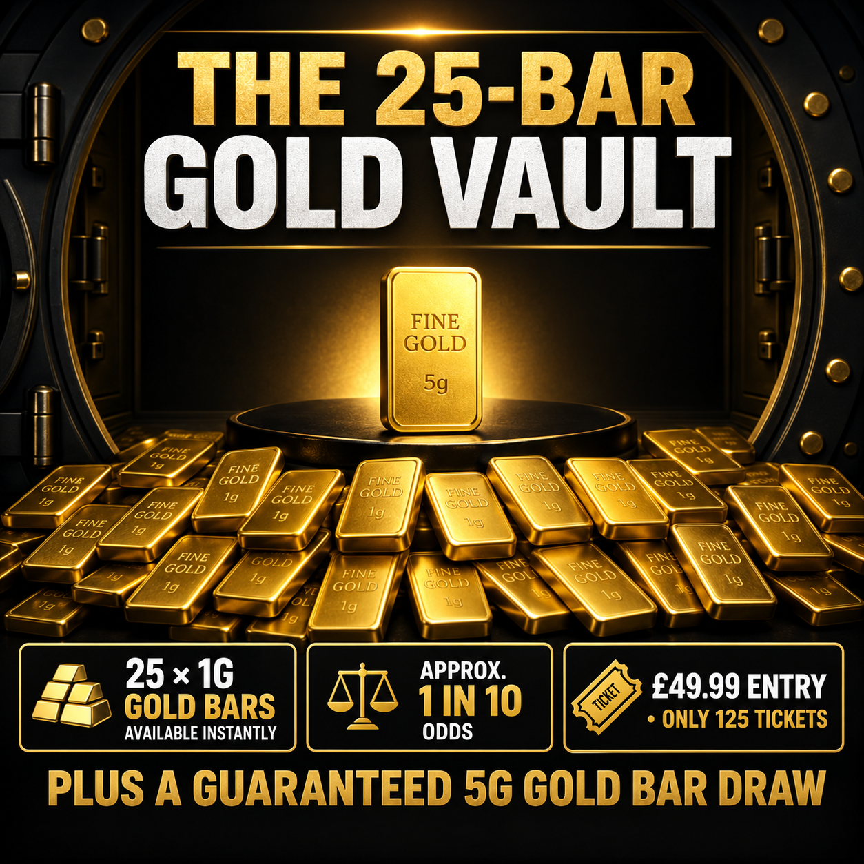 THE 25-BAR GOLD VAULT